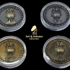 Limited Edition Antique Bronze "Pandemic Art Coins"